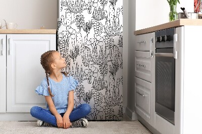 Magnetiskt kylskåp skydd Kaktus