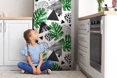 Magnetiskt kylskåpsöverdrag Abstrakt djungel