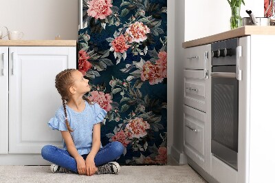 Magnetiskt kylskåp skydd Röda pioner