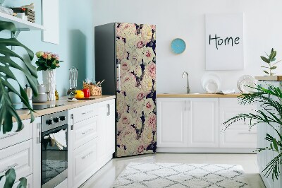 Magnetiskt kylskåpsöverdrag Vita rosor
