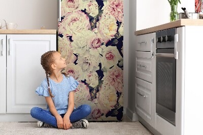 Magnetiskt kylskåpsöverdrag Vita rosor
