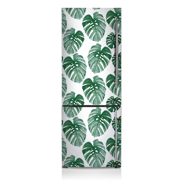 Magnetiskt kylskåpsöverdrag Monstera lämnar