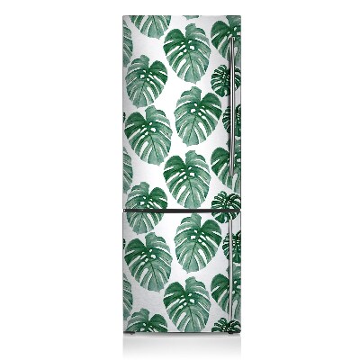 Magnetiskt kylskåpsöverdrag Monstera lämnar