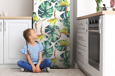 Magnetiskt kylskåp skydd Exotiska löv