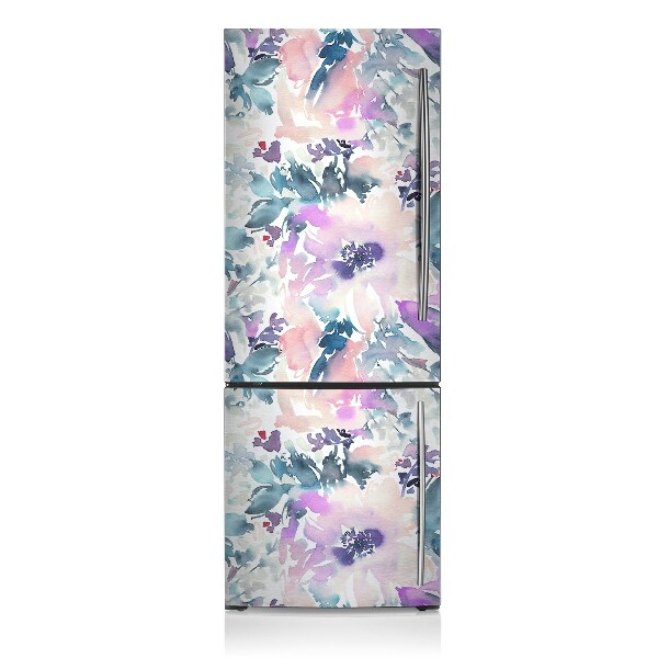 Magnetiskt kylskåpsöverdrag Trädgård med blommor