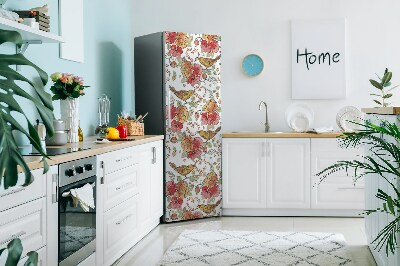 Magnetiskt kylskåpsöverdrag Fåglar dekoration