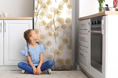 Magnetiskt kylskåp skydd Grenar med löv