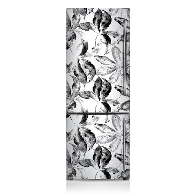 Magnetiskt kylskåpsöverdrag Målade blad