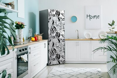 Magnetiskt kylskåpsöverdrag Målade blad