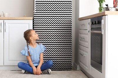 Magnetiskt kylskåpsöverdrag Svart och mörkt