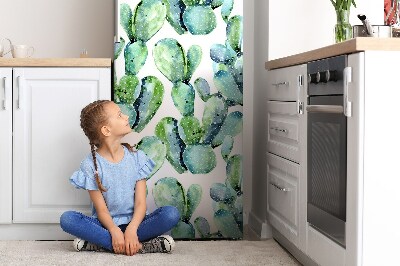 Magnetiskt kylskåp skydd Akvarell kaktus