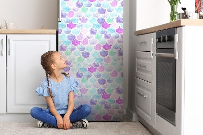 Magnetiskt kylskåpsöverdrag Färgglada droppar