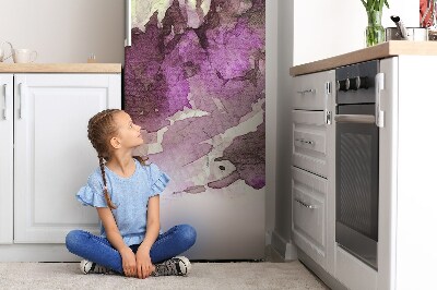 Magnetiskt kylskåpsöverdrag Målat bergslandskap