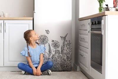 Magnetiskt kylskåp skydd Blomma skiss