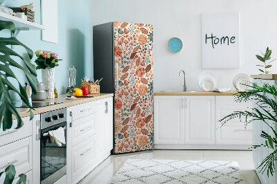 Magnetiskt kylskåpsöverdrag Konstnärliga blommor