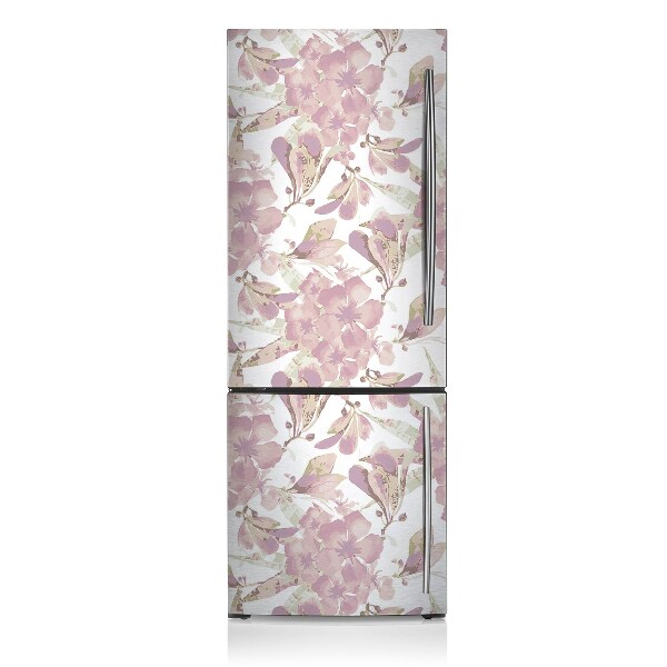 Magnetiskt kylskåp skydd Rosa hibiskus