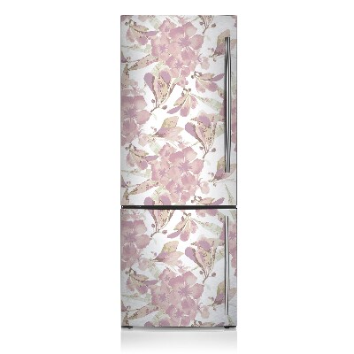 Magnetiskt kylskåp skydd Rosa hibiskus