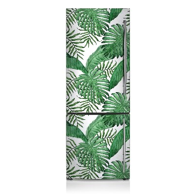 Magnetiskt kylskåpsöverdrag Exotiska gröna blad