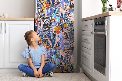 Magnetiskt kylskåpsöverdrag Målning i vintage stil