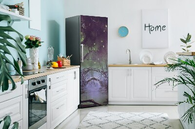Magnetiskt kylskåpsöverdrag Mörk skog