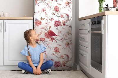 Magnetiskt kylskåp skydd Röda fåglar