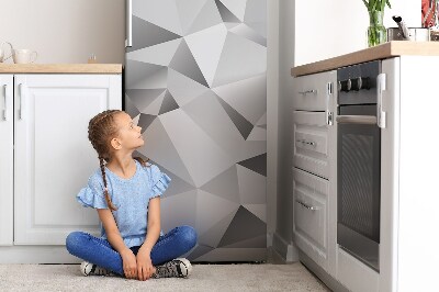 Magnetiskt kylskåp skydd Grå abstraktion