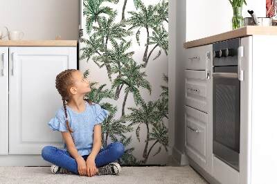 Magnetiskt kylskåpsöverdrag Tropikerna och palmer