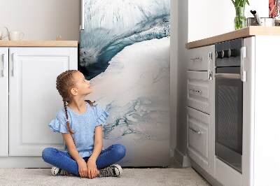 Magnetiskt kylskåpsöverdrag Vinter abstraktion