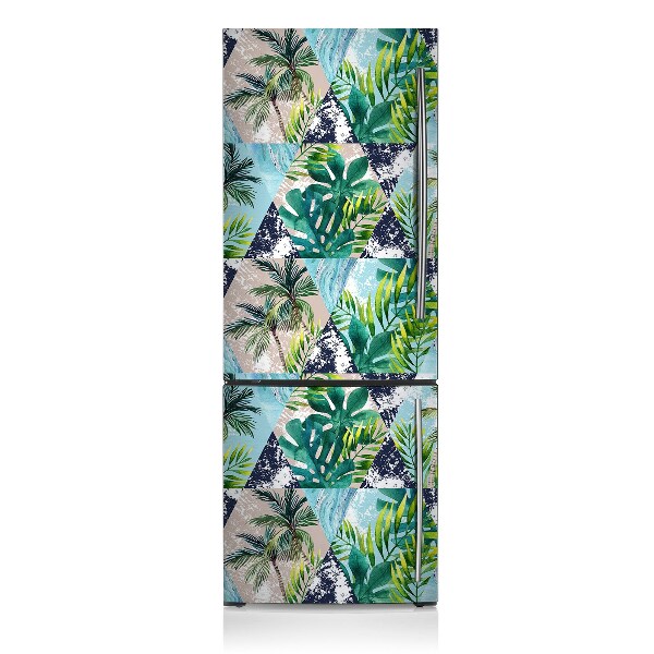 Magnetiskt kylskåpsöverdrag Tropisk mosaik