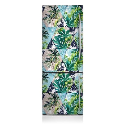 Magnetiskt kylskåpsöverdrag Tropisk mosaik