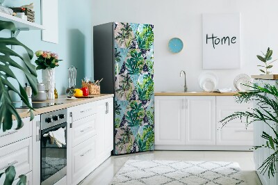 Magnetiskt kylskåpsöverdrag Tropisk mosaik