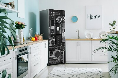 Magnetiskt kylskåpsöverdrag Gammal bomlåda