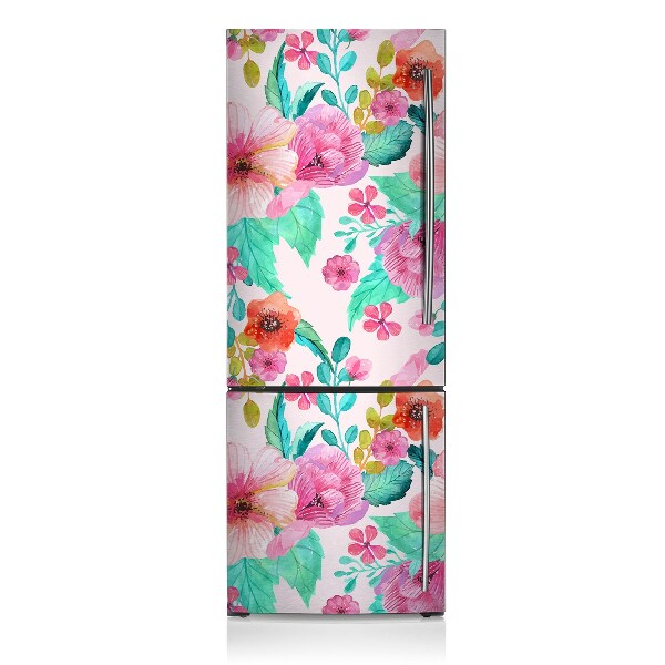 Magnetiskt kylskåp skydd Vacker flora
