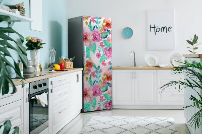 Magnetiskt kylskåp skydd Vacker flora