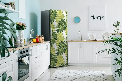 Magnetiskt kylskåpsöverdrag Gröna ormbunksblad