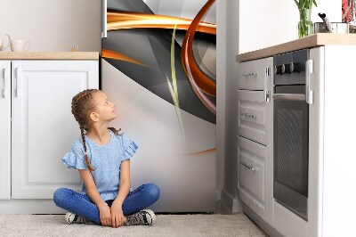 Magnetiskt kylskåpsöverdrag Abstrakta tester