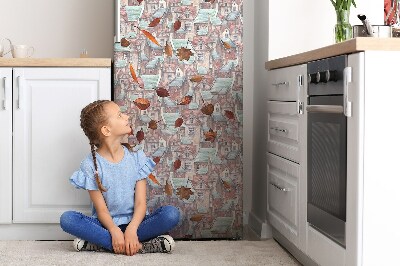 Magnetiskt kylskåpsöverdrag Höststad