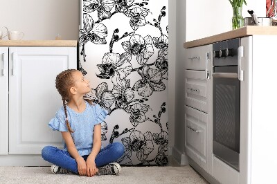 Magnetiskt kylskåpsöverdrag Orkidéer