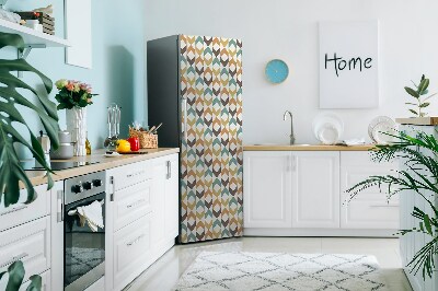 Magnetiskt kylskåpsöverdrag Retro stil mönster