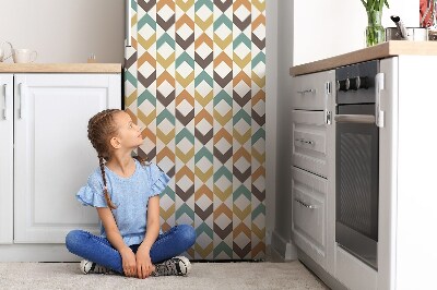 Magnetiskt kylskåpsöverdrag Retro stil mönster