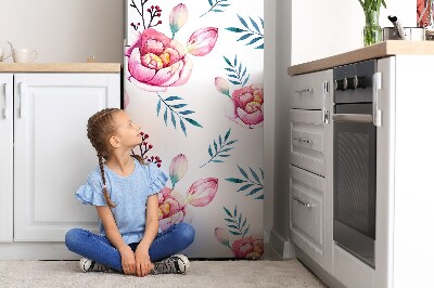 Magnetiskt kylskåp skydd Blomma