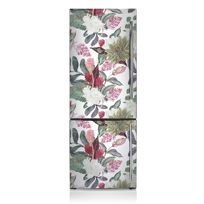 Magnetiskt kylskåp skydd Färgglada blommor