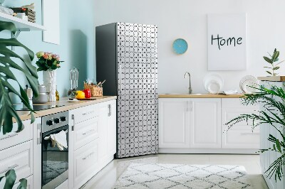 Magnetiskt kylskåpsöverdrag Mini cirklar ljust mönster