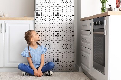 Magnetiskt kylskåpsöverdrag Mini cirklar ljust mönster