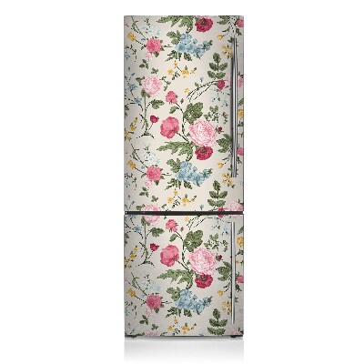 Magnetiskt kylskåp skydd Färgglada blommor