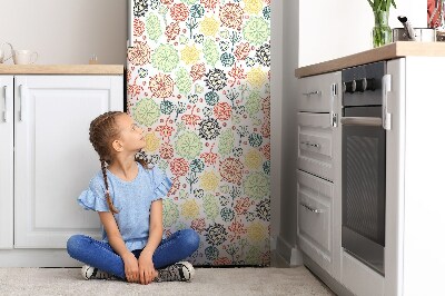 Magnetiskt kylskåp skydd Blommor och hjärtan