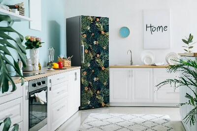 Magnetiskt kylskåpsöverdrag Blommor och blad