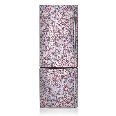 Magnetiskt kylskåp skydd Doodle blommor