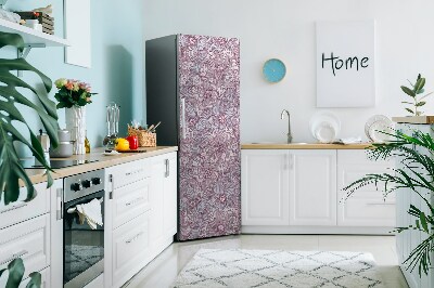 Magnetiskt kylskåp skydd Doodle blommor