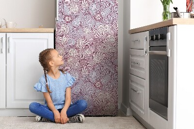 Magnetiskt kylskåp skydd Doodle blommor